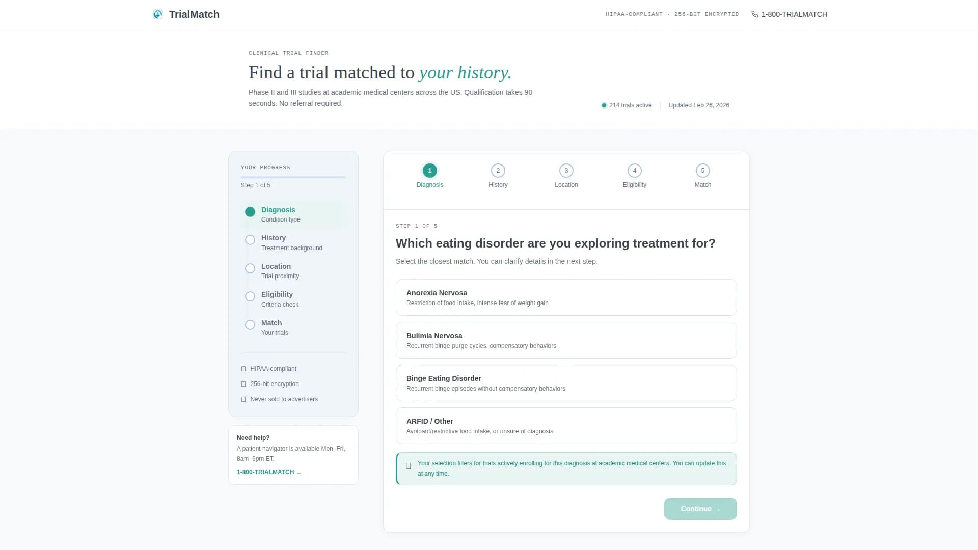 Recover - Clinical Trials Landing Page Template