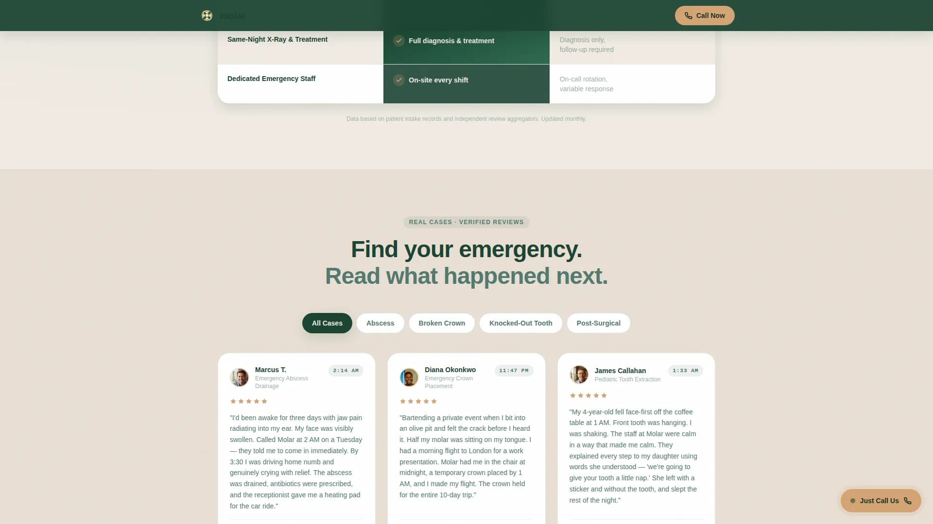 Urgent — Immediate Dental Services Landing Page Template