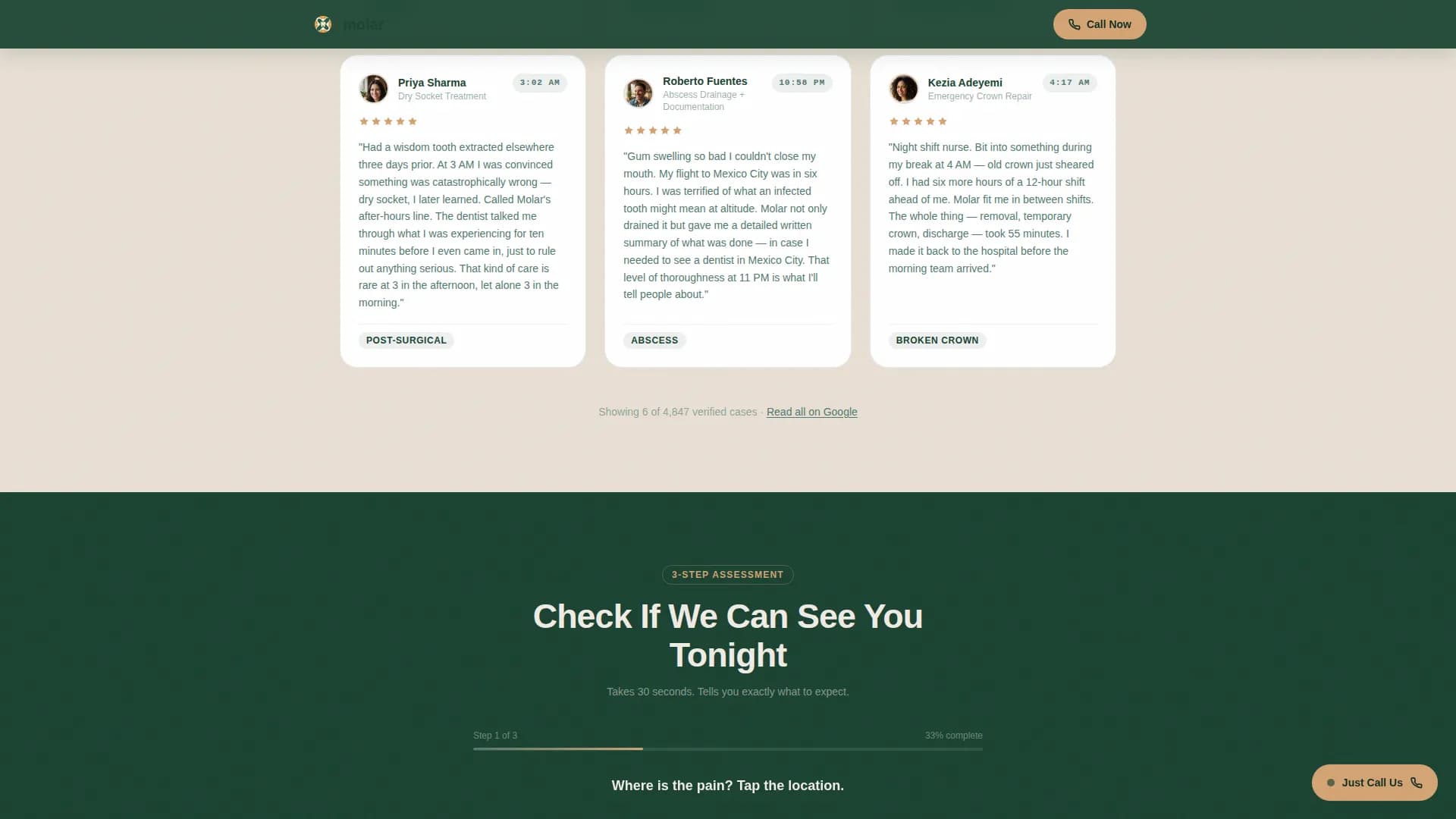 Urgent — Immediate Dental Services Landing Page Template