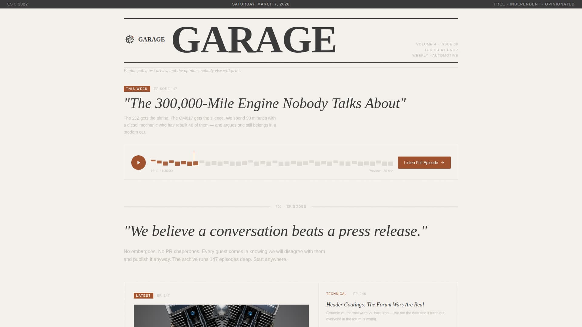 Automotive Blog & Media Blog Website Template