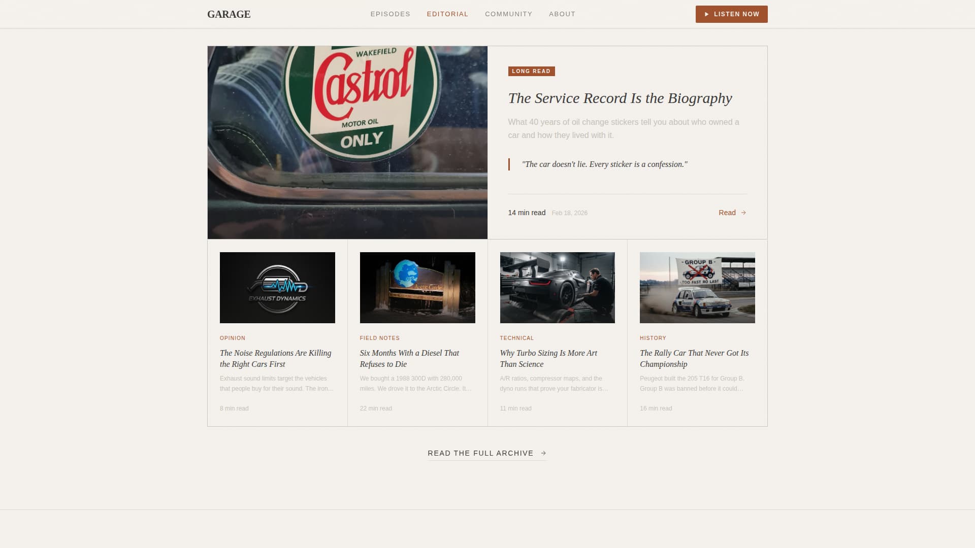 Automotive Blog & Media Blog Website Template