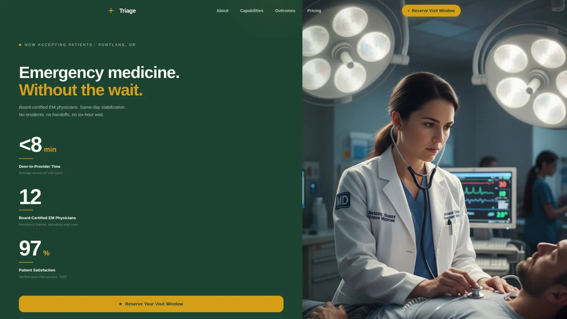 Emergency Medicine Booking Website Template