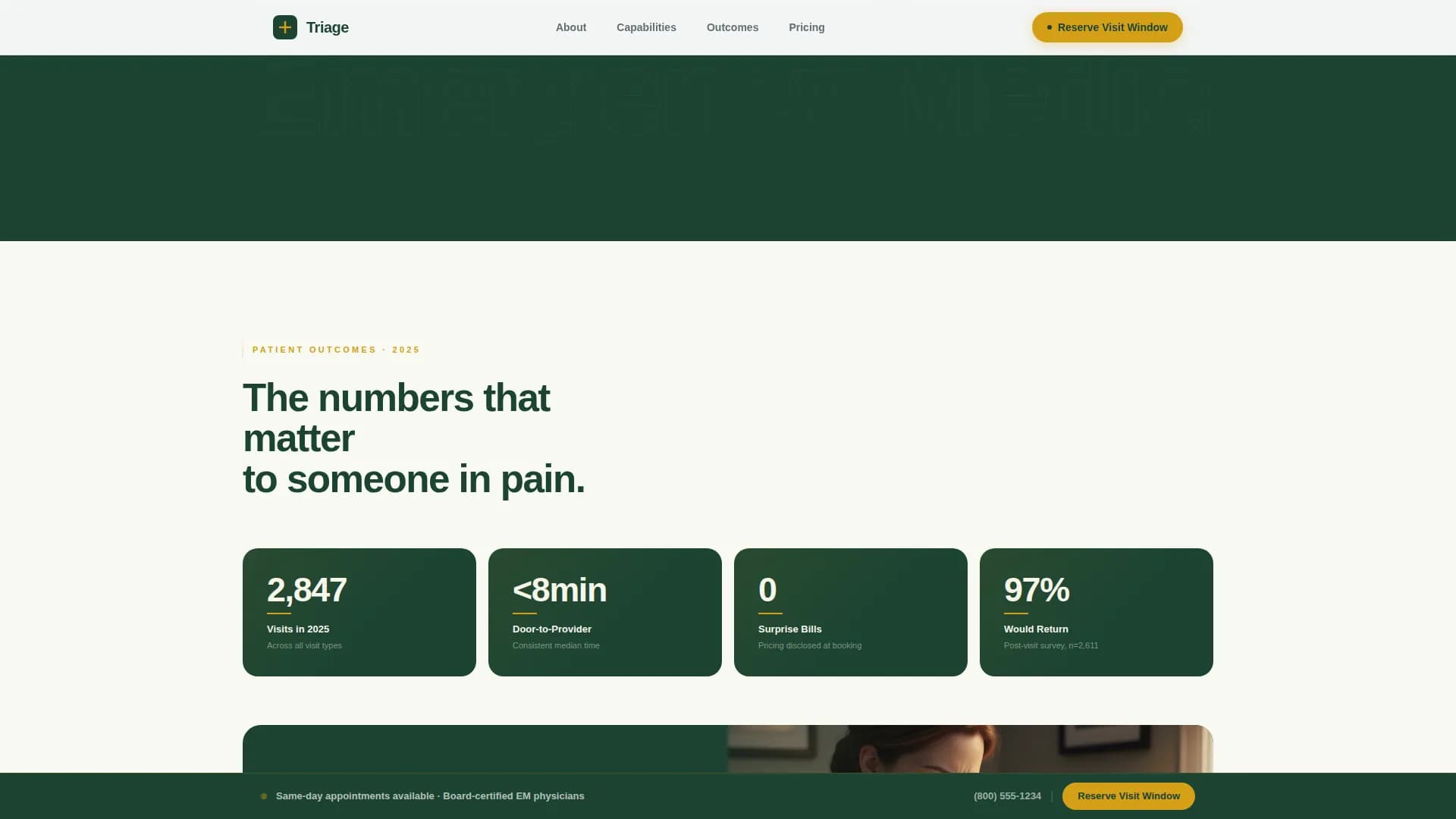 Emergency Medicine Booking Website Template