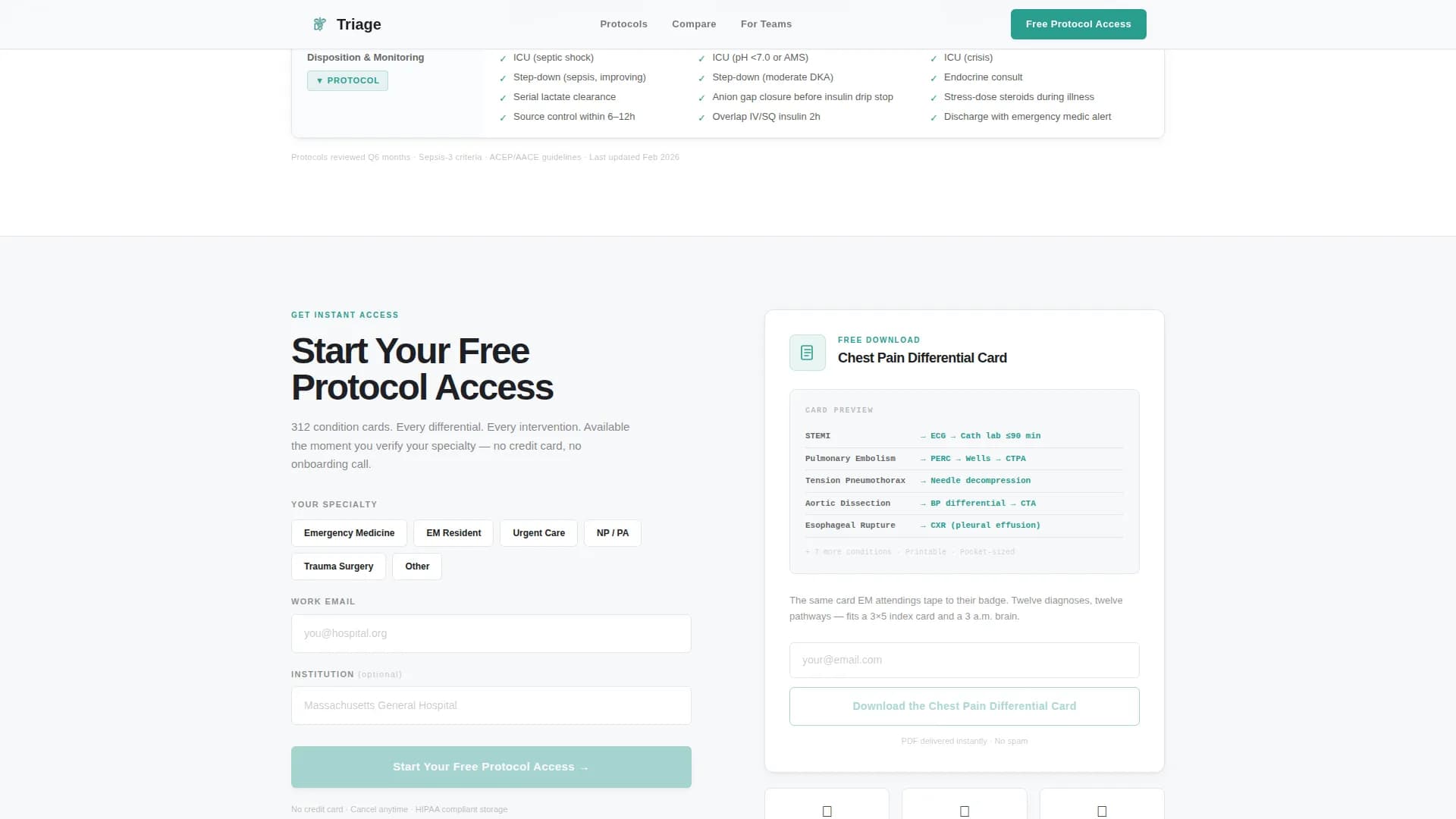 Emergency Physician Comparison Website Template