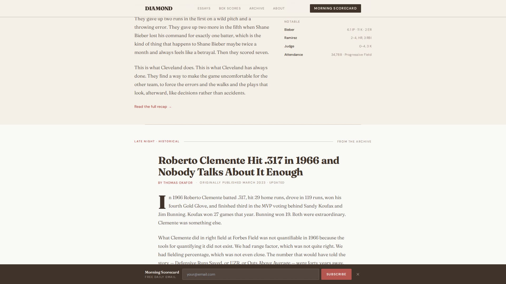 Sports Blog Blog Website Template