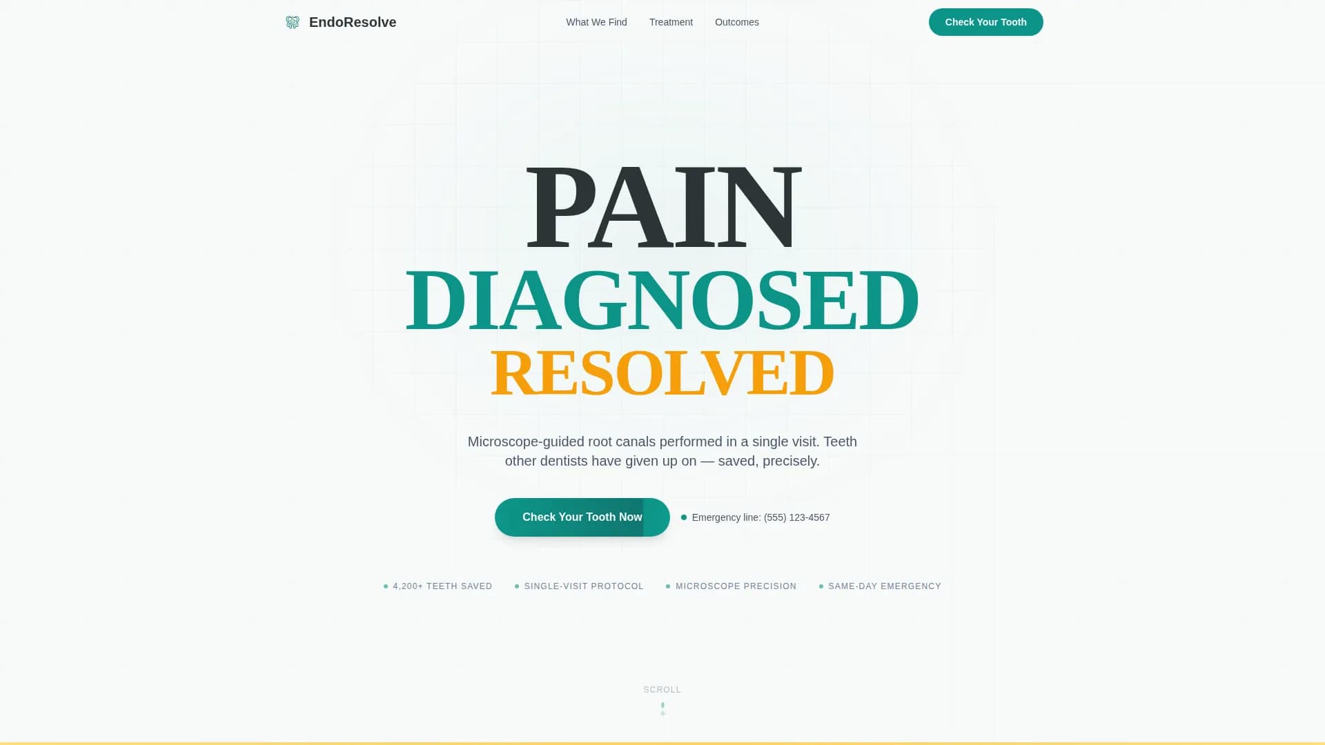 Endodontist Complete Booking Website Template