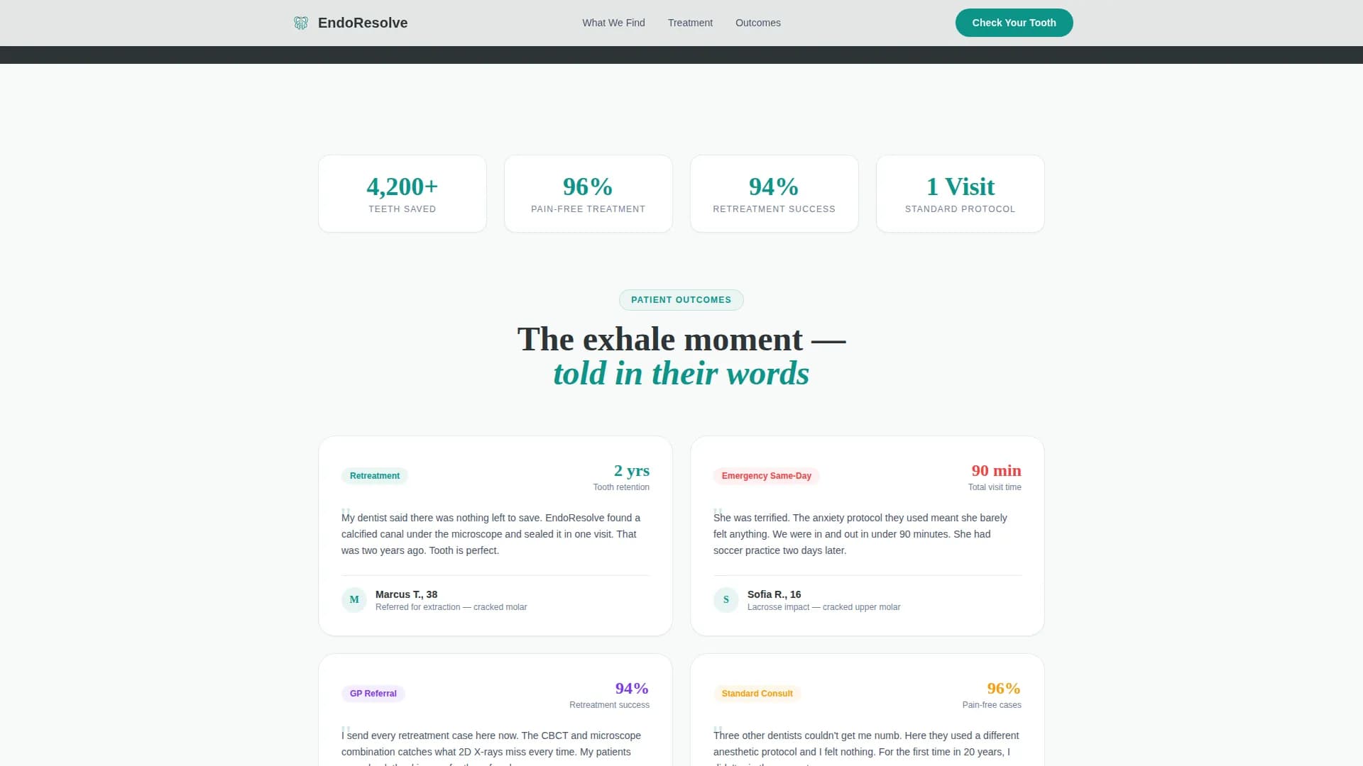 Endodontist Complete Booking Website Template