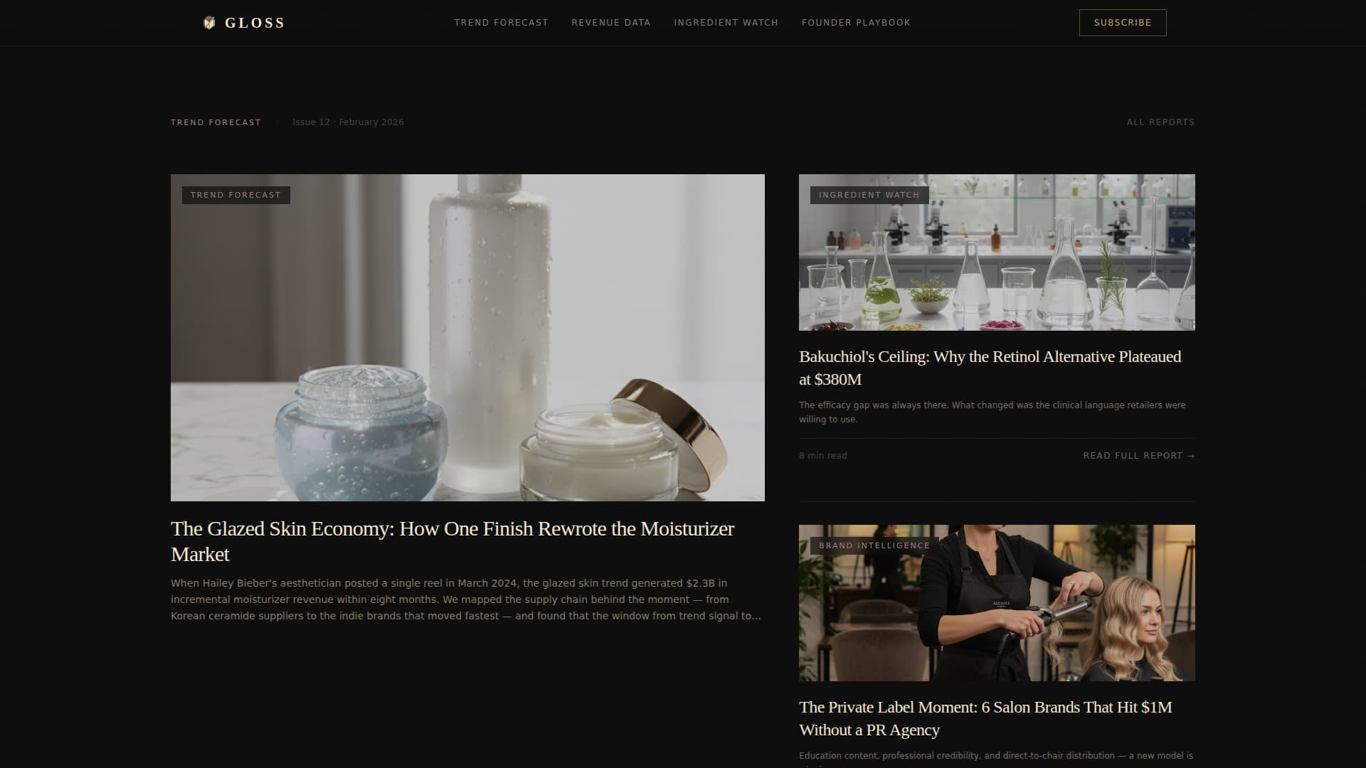 Beauty & Salon Blog & Media Specialist Blog Website Template