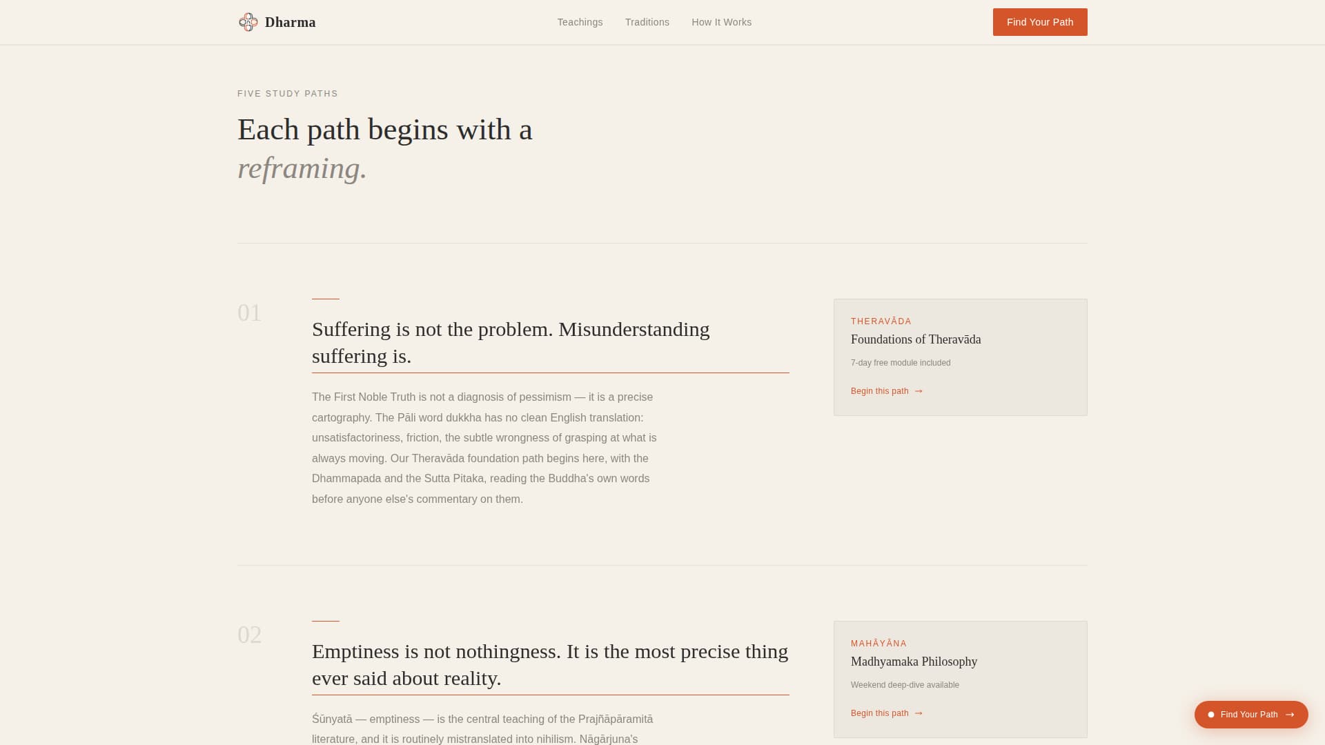 Philosophy & Spirituality Blog Blog Website Template