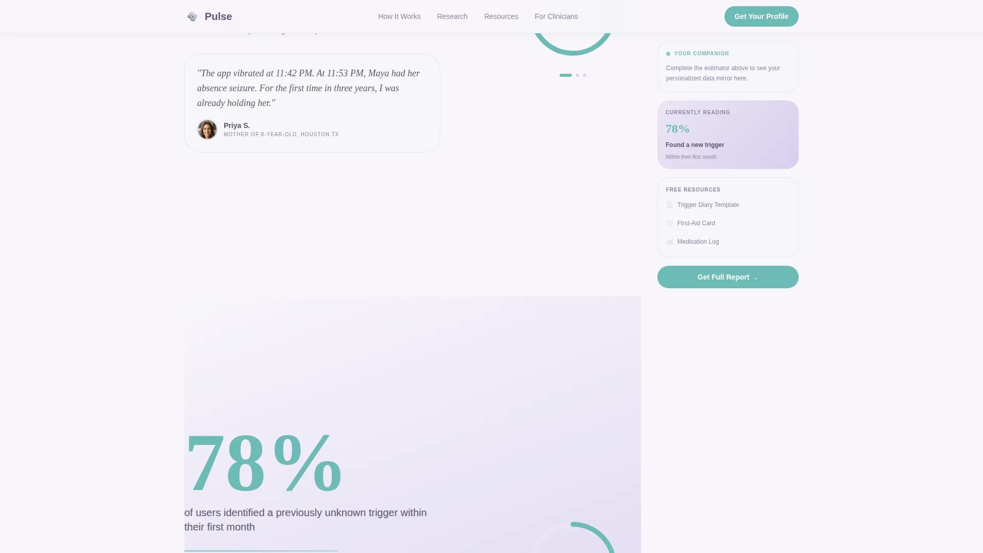 Epilepsy Care Cost Calculator Website Template