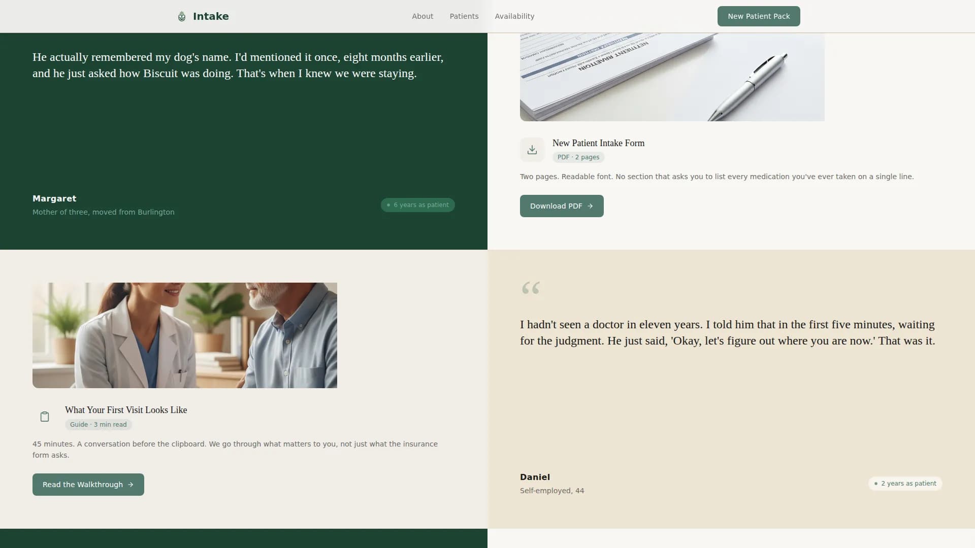 Family Doctor Reviews Website Template