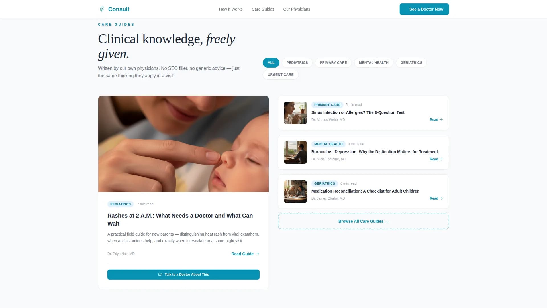 Family Medicine Medicine Booking Website Template