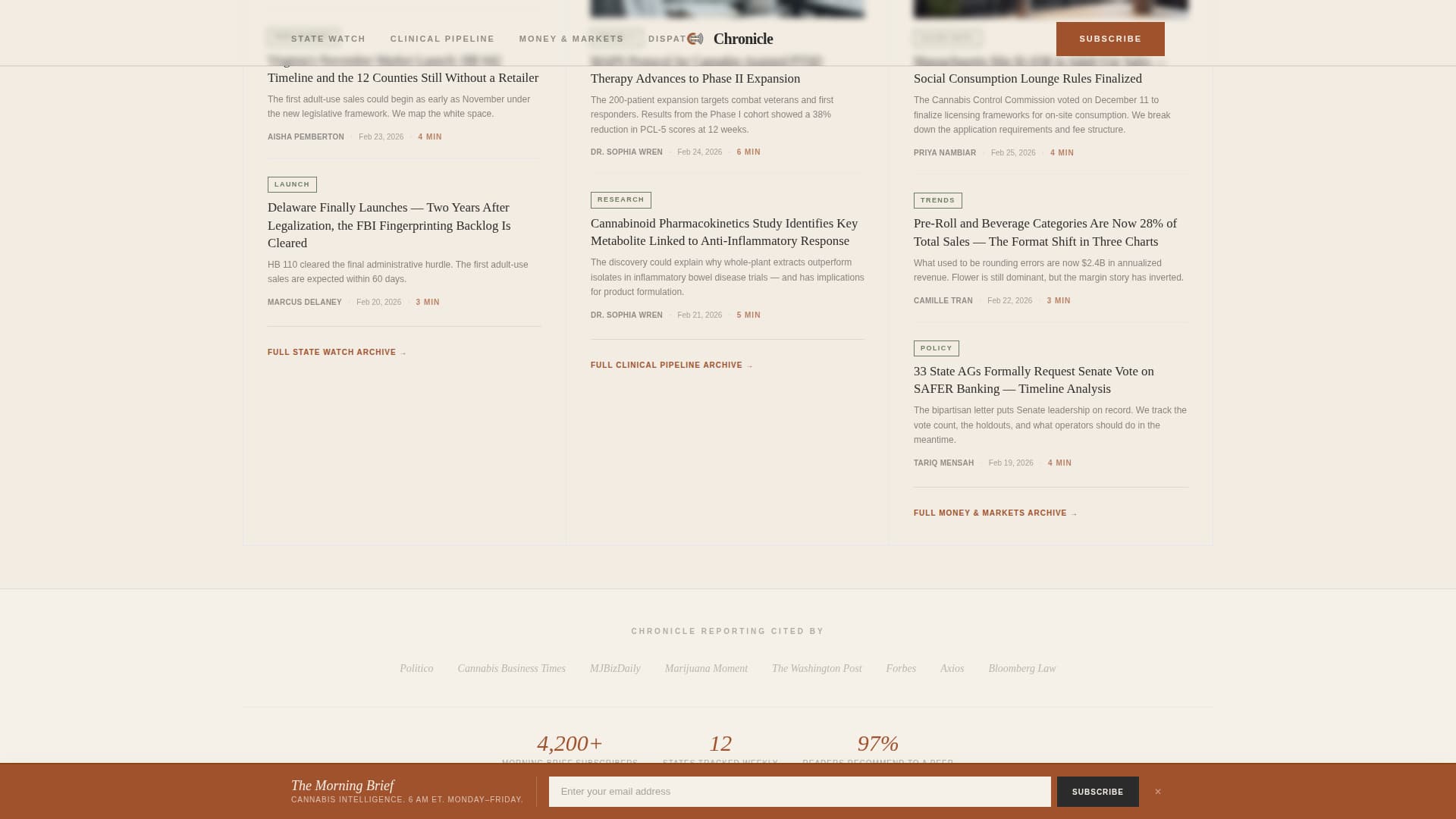 Cannabis Blog & Media Blog Website Template
