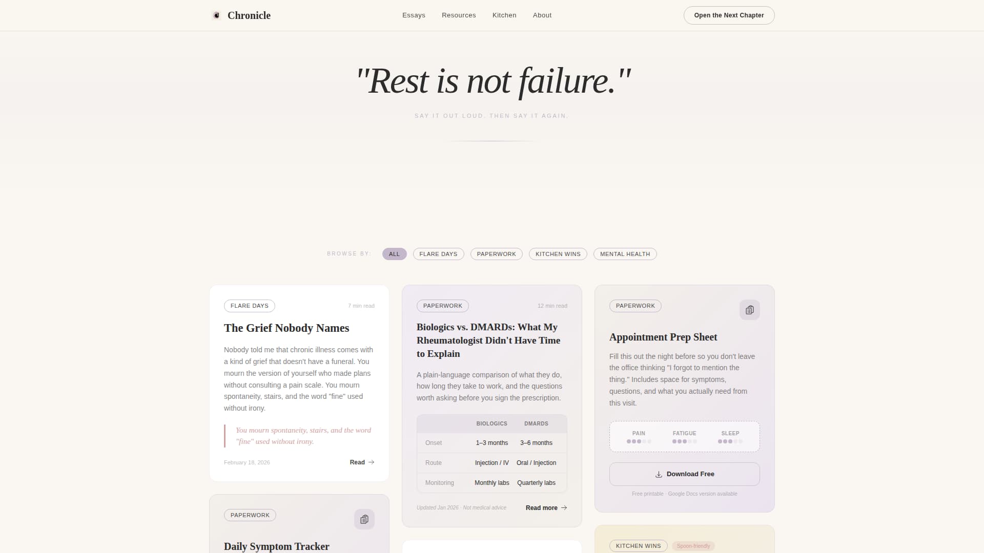 Health & Wellness Blog Blog Website Template