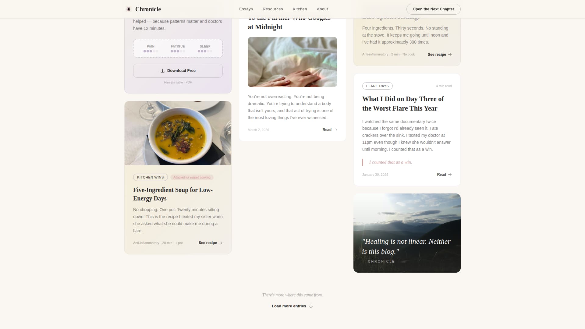Health & Wellness Blog Blog Website Template