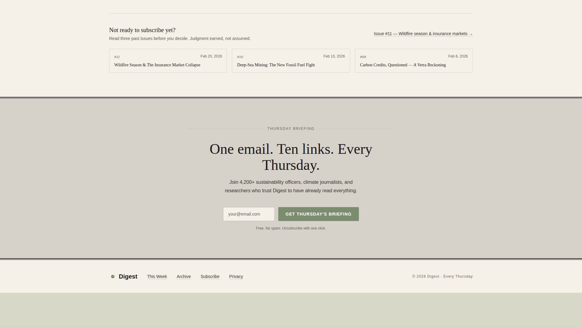 Climate & Sustainability Newsletter Advanced Blog Website Template