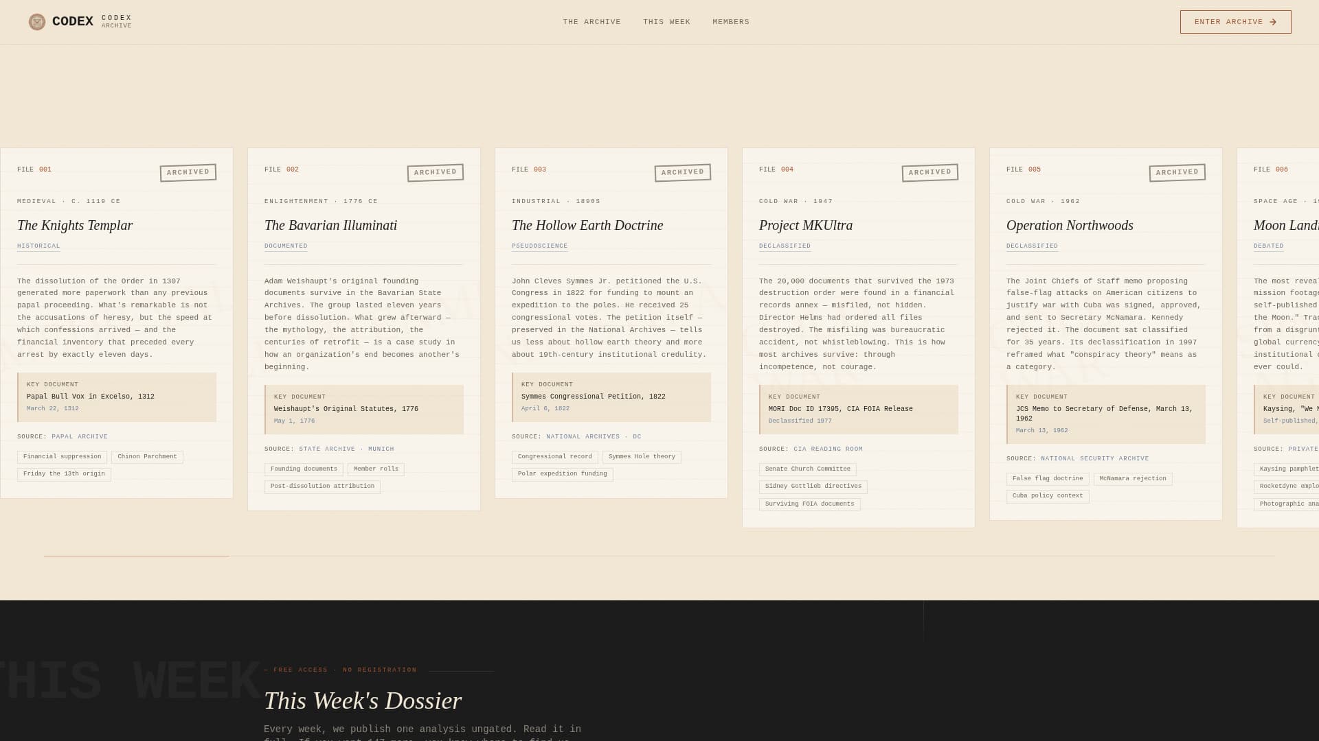 Conspiracy Theory Analysis Content Professional Website Template