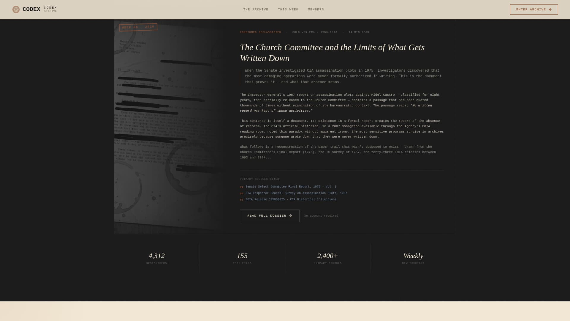 Conspiracy Theory Analysis Content Professional Website Template