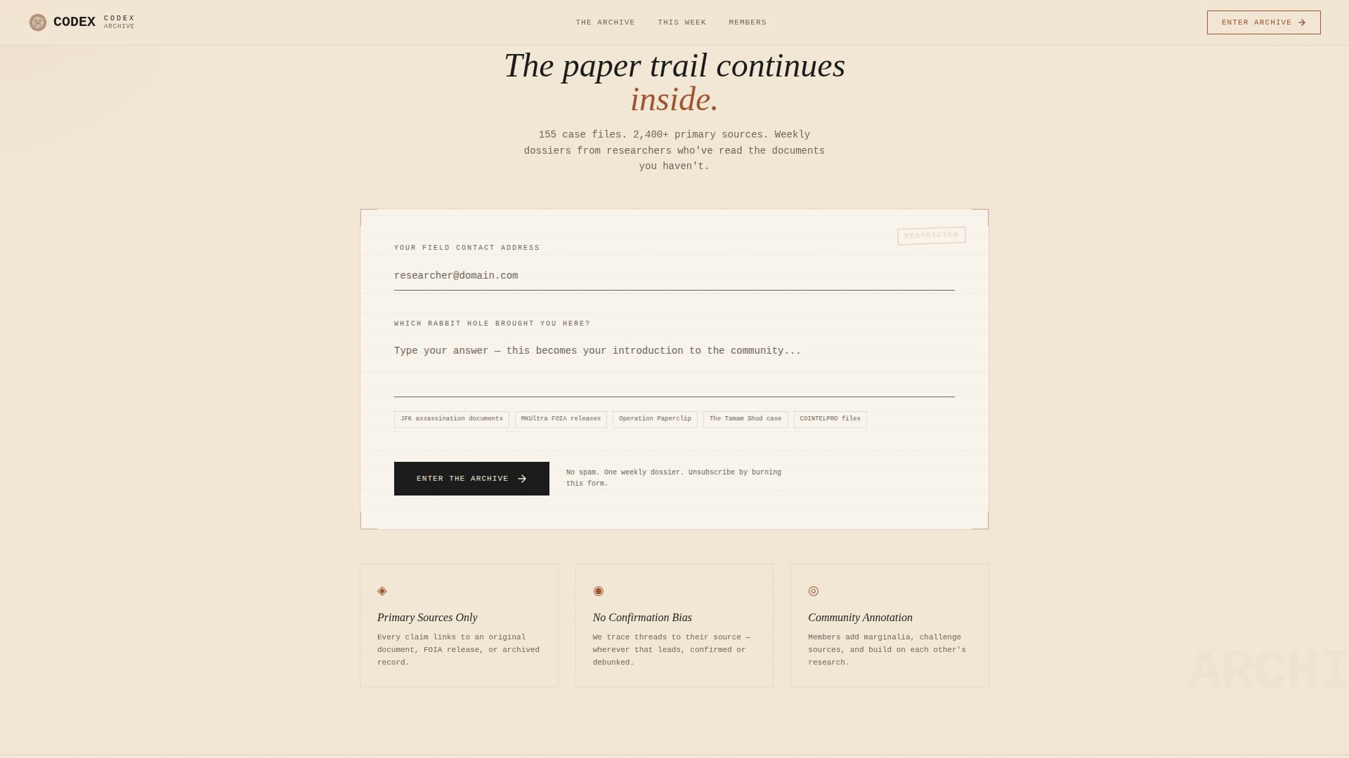 Conspiracy Theory Analysis Content Professional Website Template