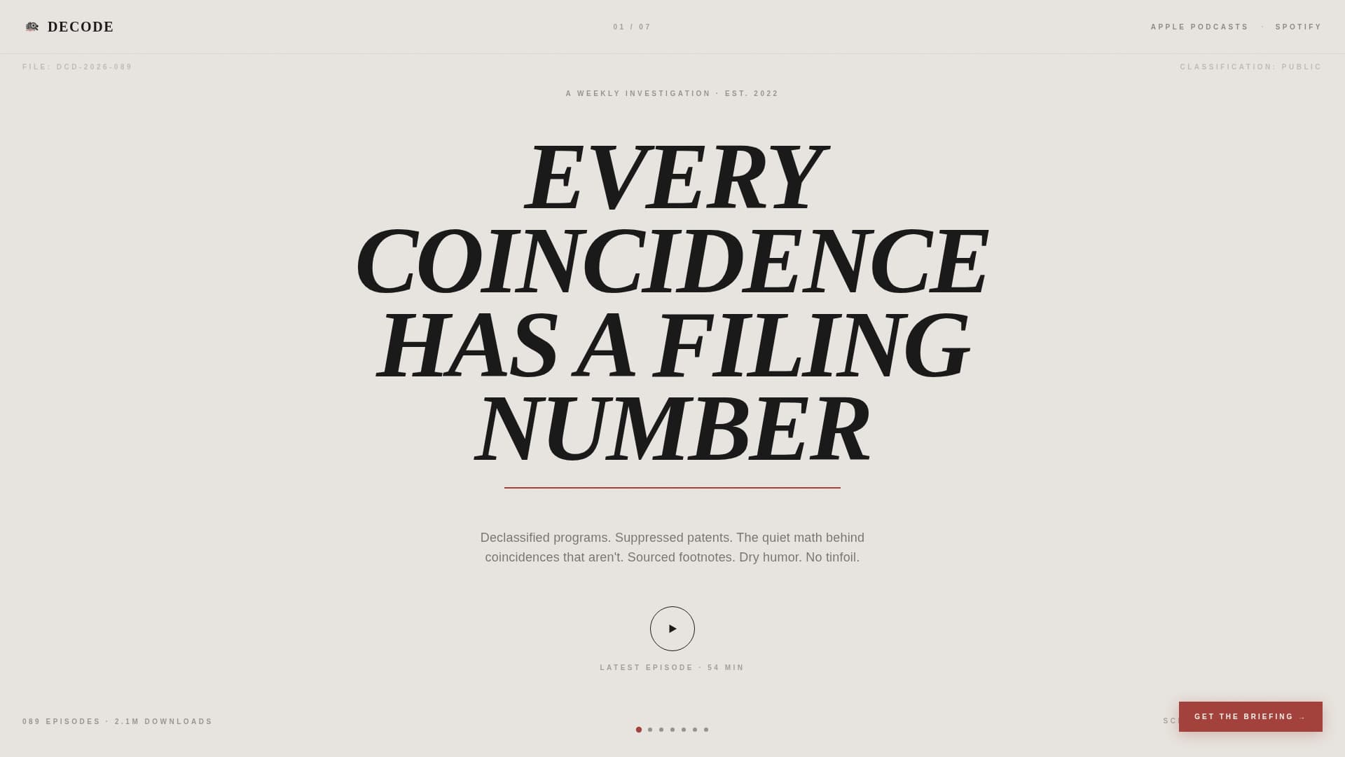 Conspiracy Theory Analysis Content Advanced Blog Website Template