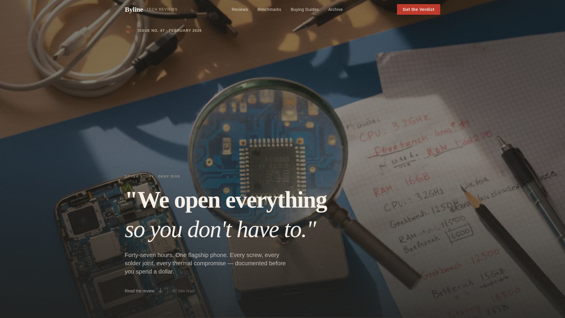 Tech & Gadget Blog Reviews Website Template