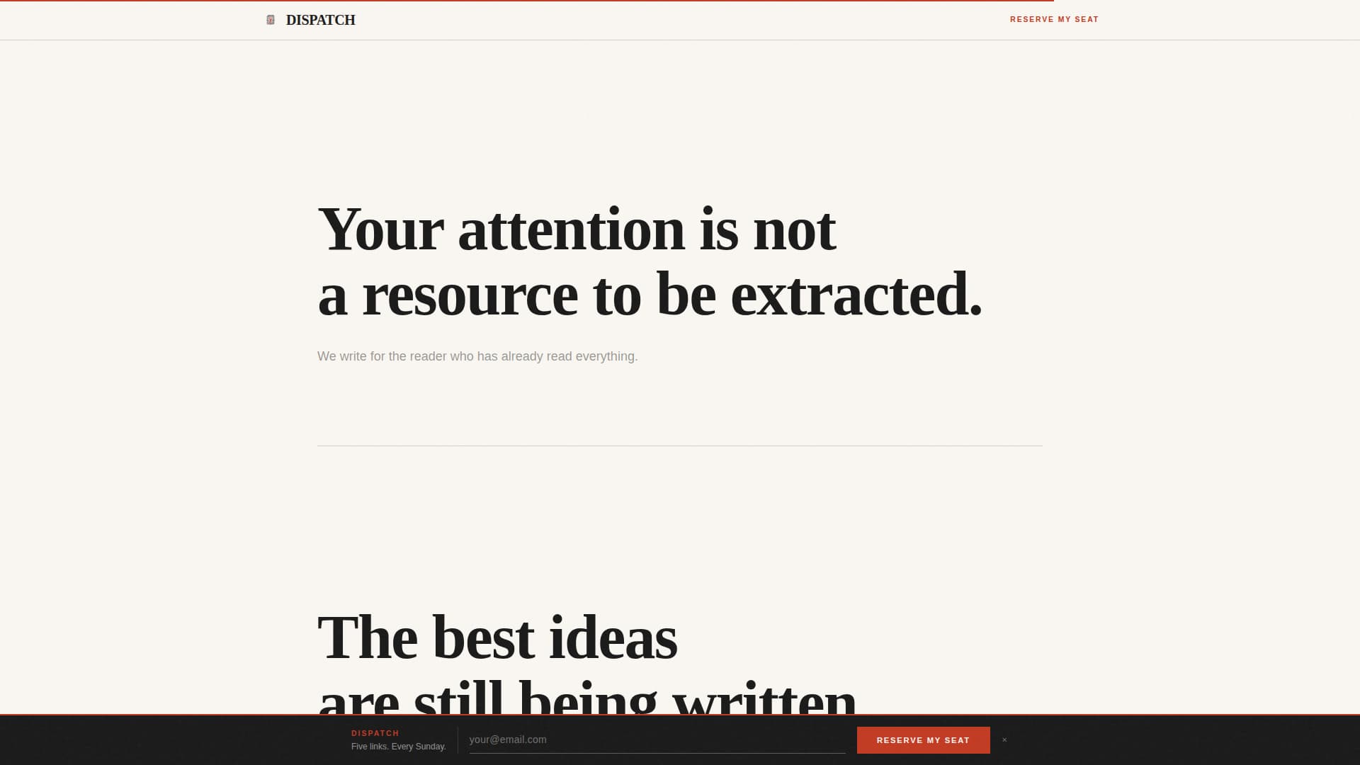 Creator Economy Newsletter Blog Website Template