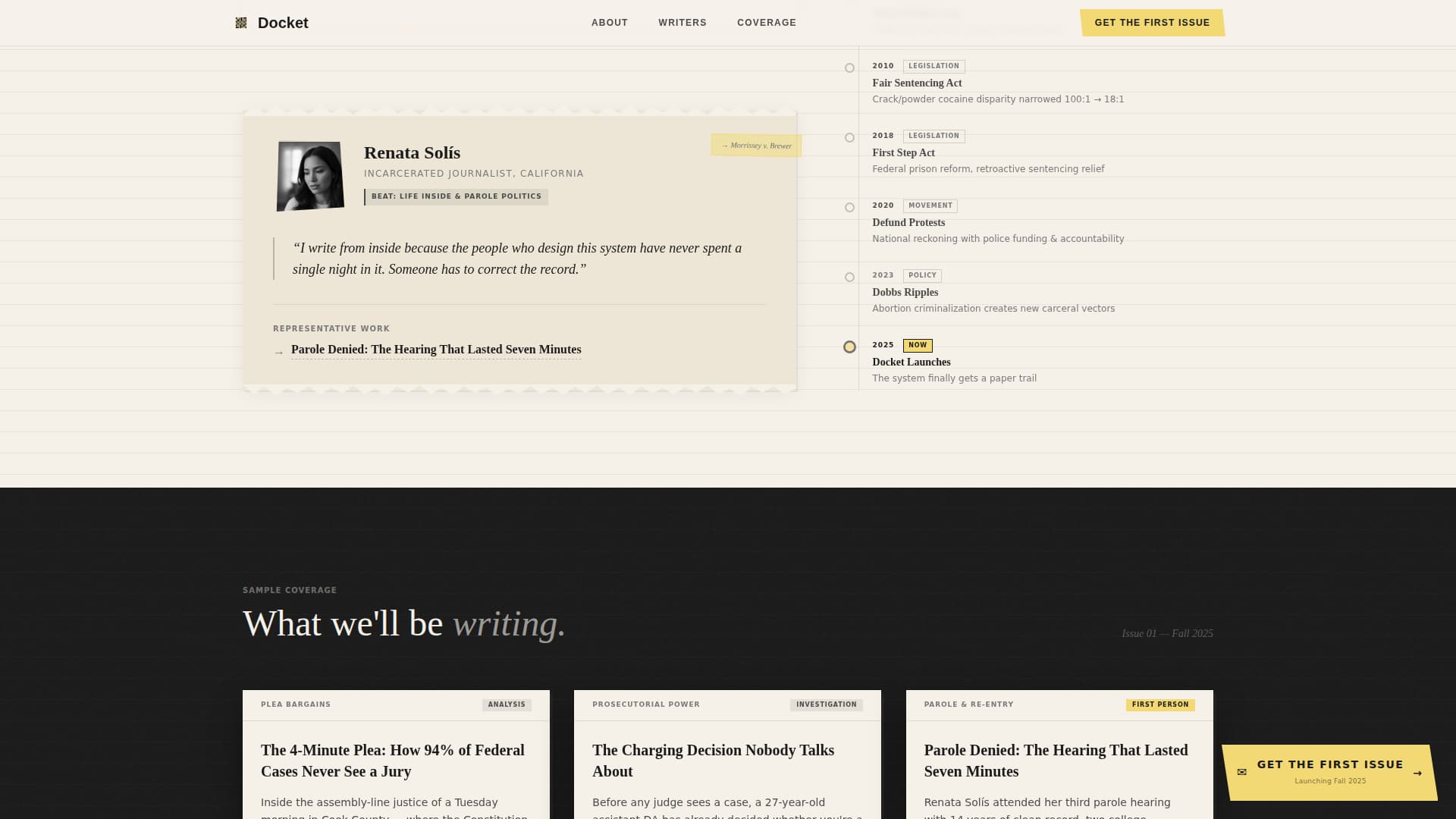 Legal & Policy Blog Pre-Launch Website Template