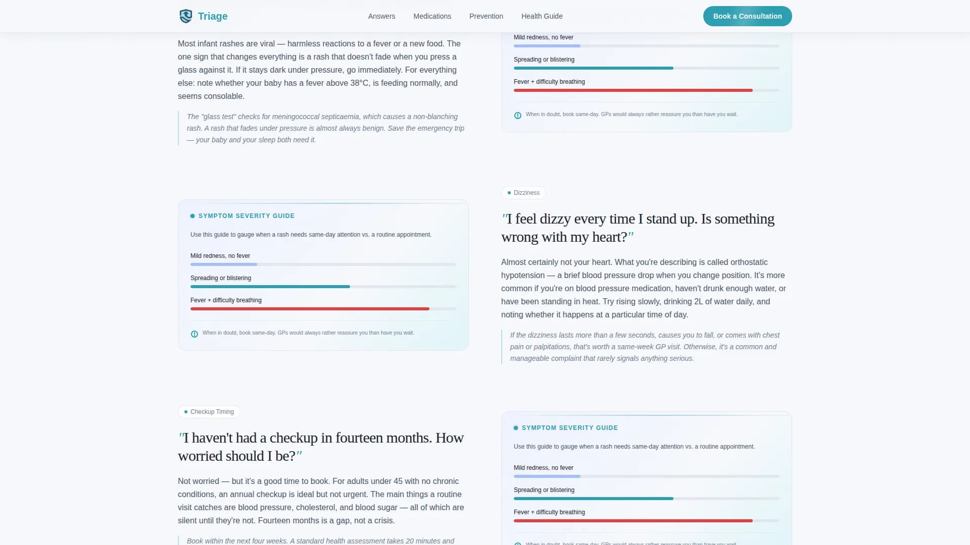 General Practitioner Booking Website Template