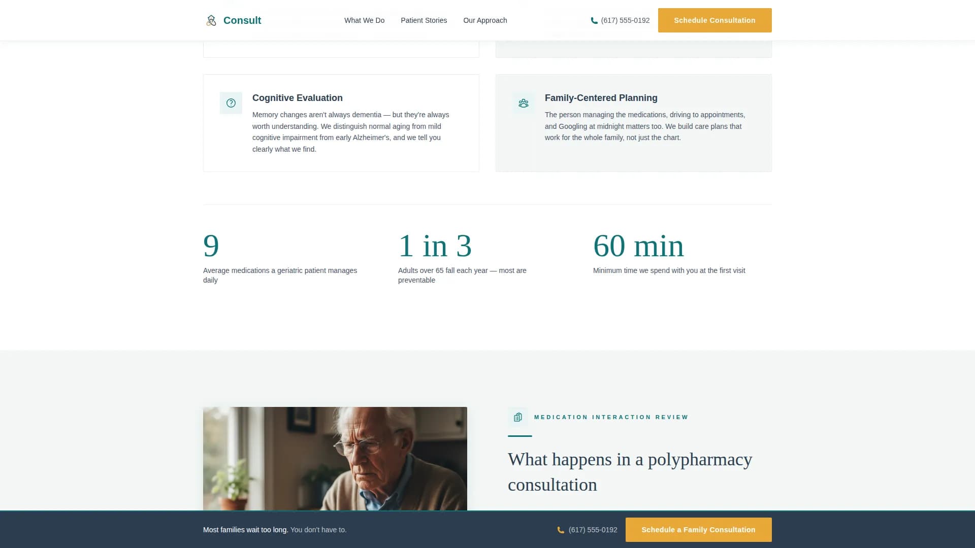 Compass - Geriatric Clinic Landing Page Template