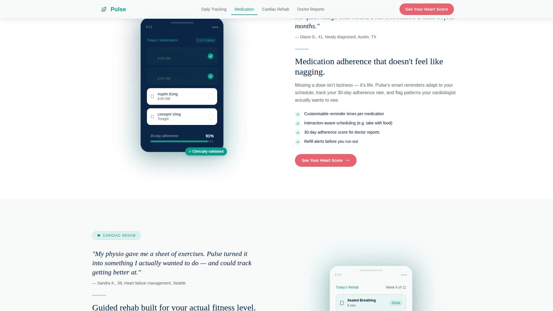 Pulse — Transformative Mental Health Landing Page Template