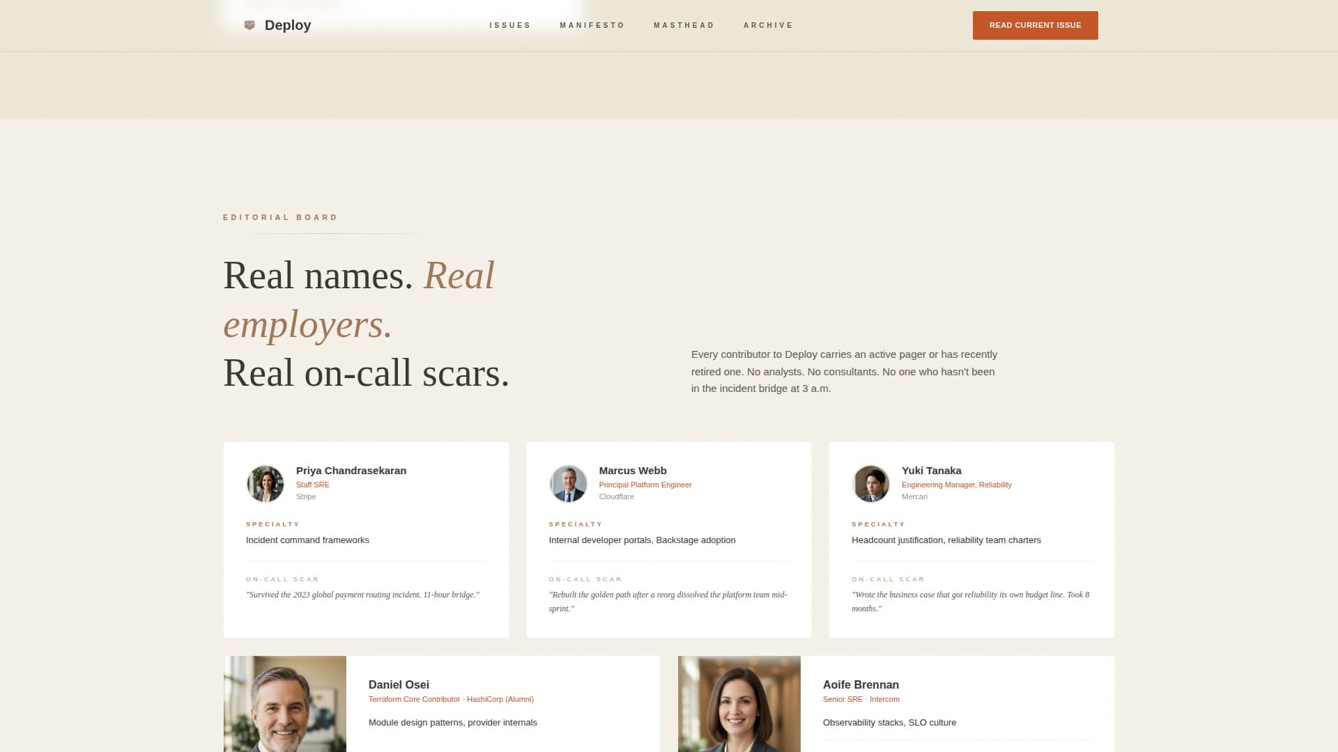 Deploy — Expert Infrastructure Operations Landing Page Template