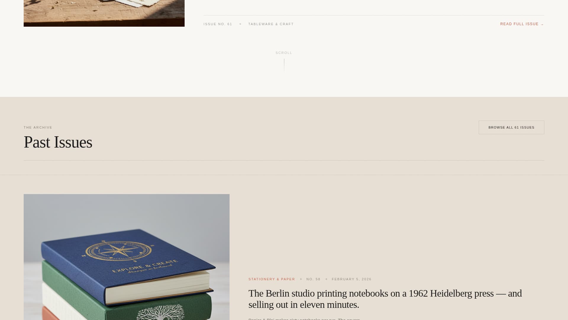 Dispatch - Curated Ecommerce Landing Page Template