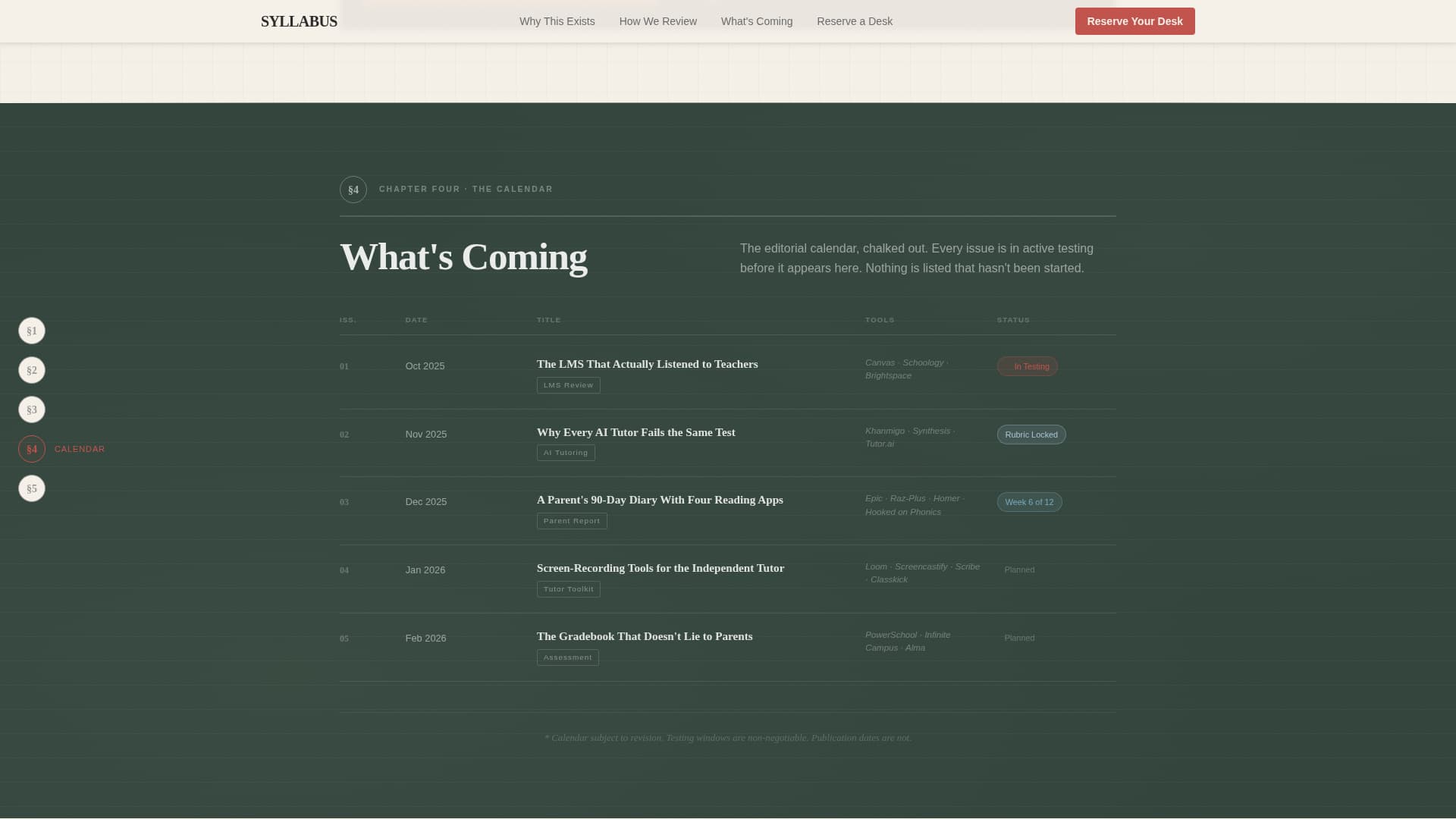 Syllabus - Authoritative Edtech Landing Page Template