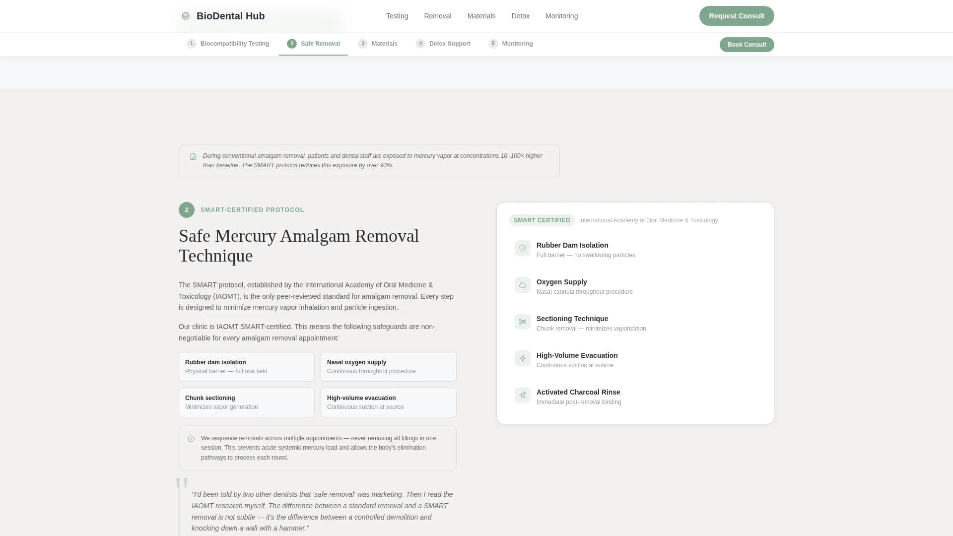 Holistic Dentist Booking Website Template