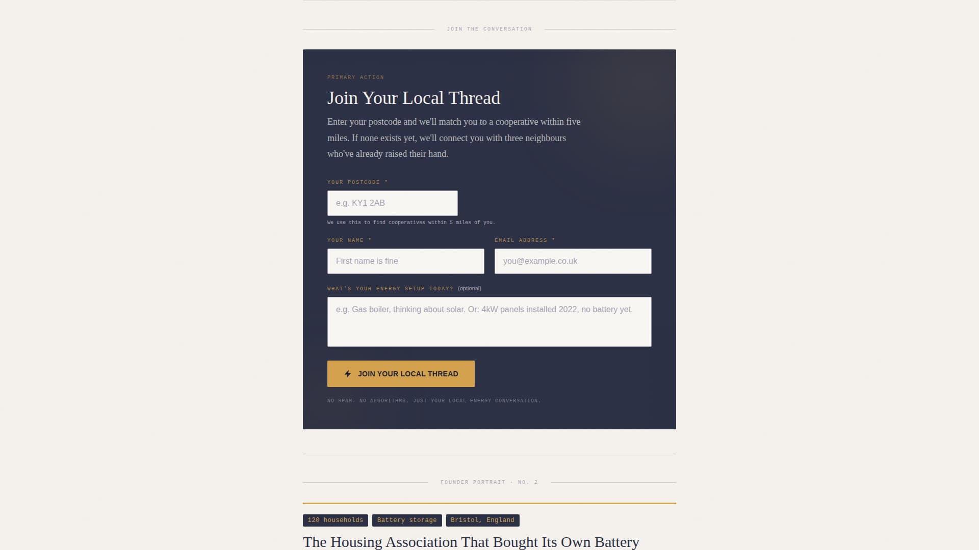 Commune - Trusted Energycommunity Landing Page Template