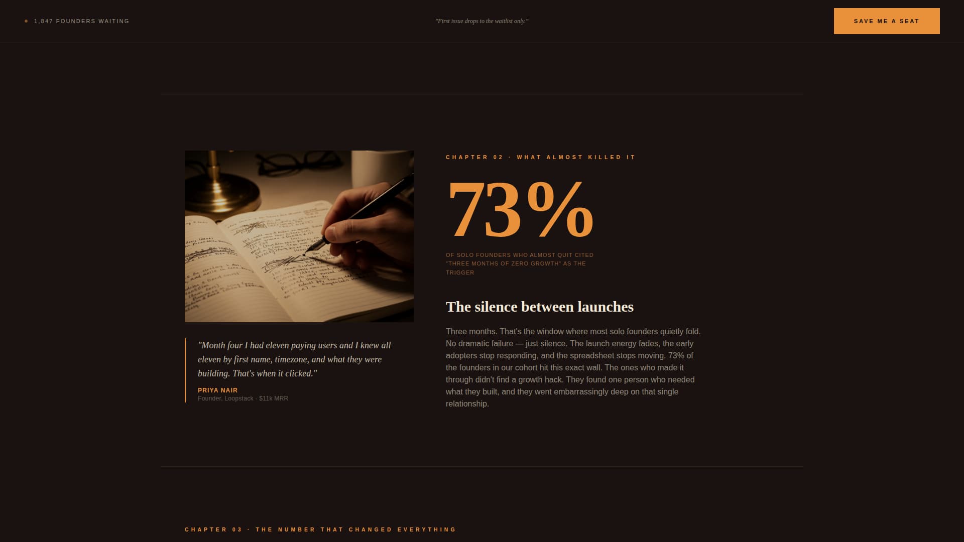 Hustle - Raw Entrepreneurship Landing Page Template