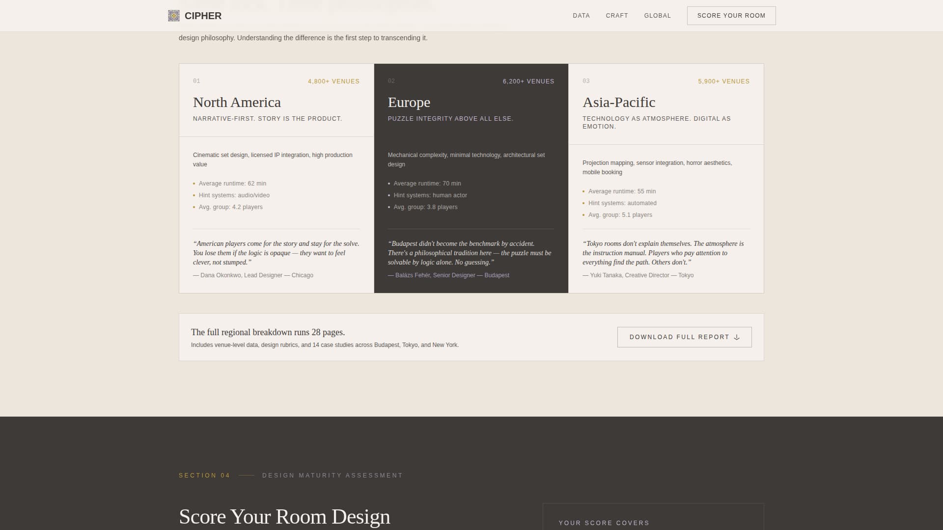 Cipher - Immersive Escaperoom Landing Page Template