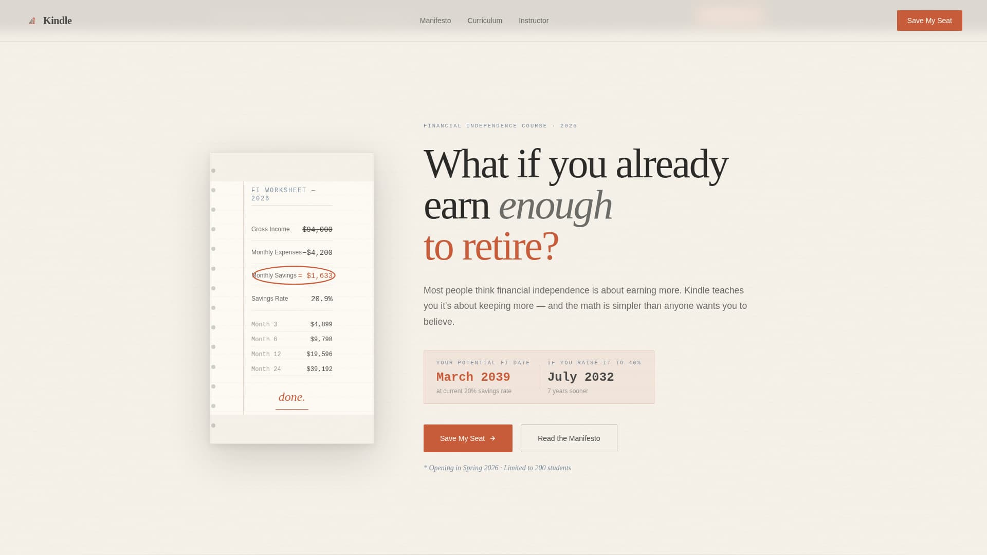 Kindle - Inspiring Fire Landing Page Template