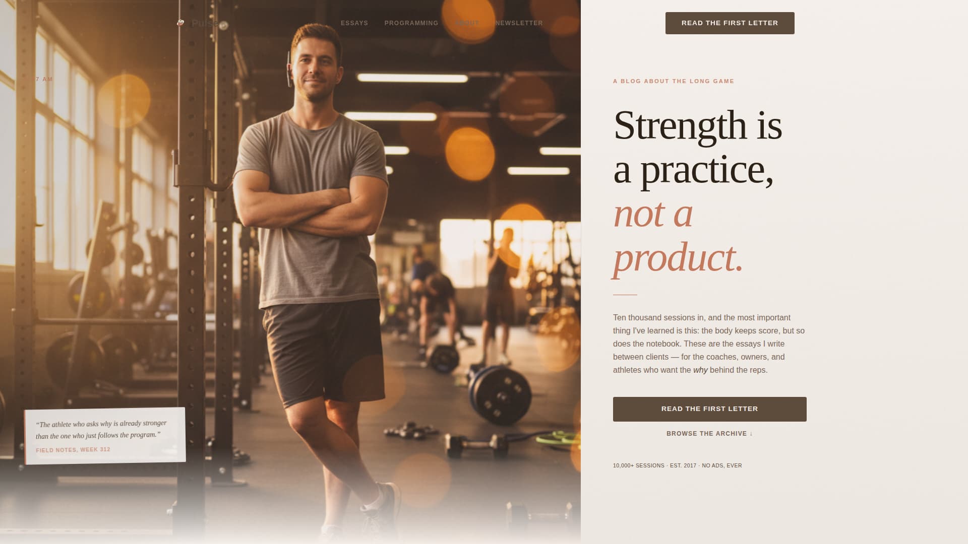Pulse - Thoughtful Coaching Landing Page Template