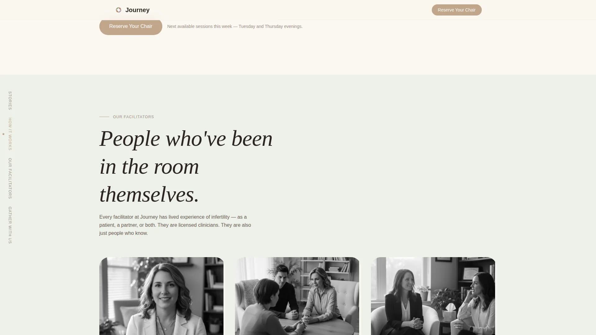 Journey - Support Group Landing Page Template