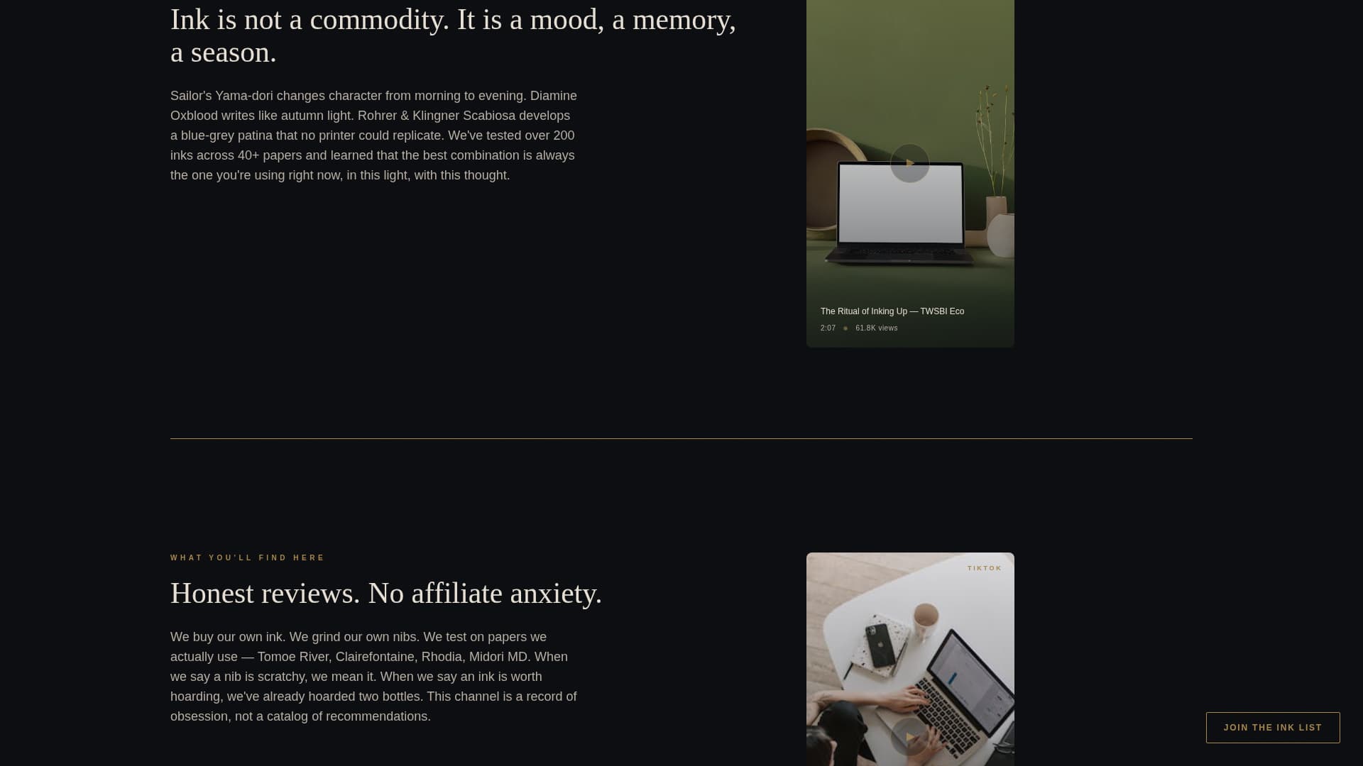 Inkwell - Luxe Stationery Landing Page Template