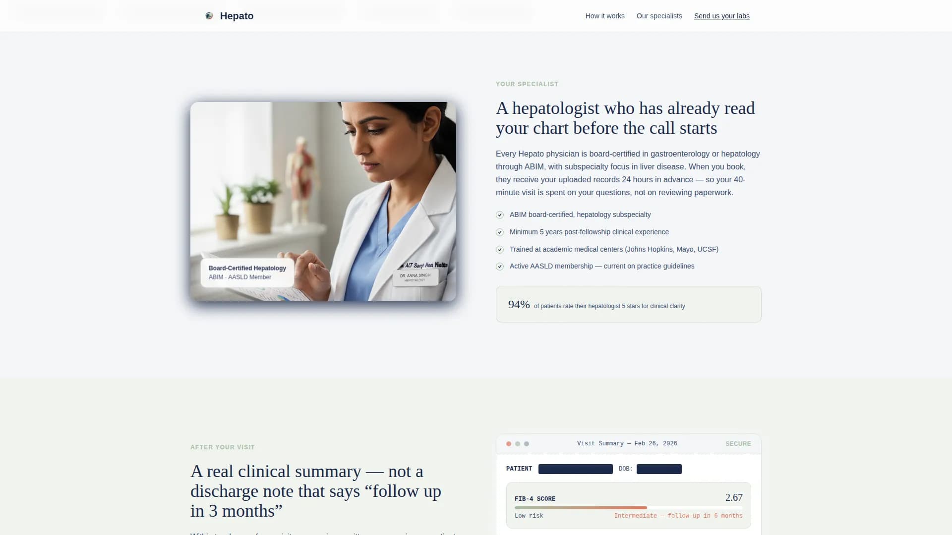 Liver Disease Care Booking Website Template