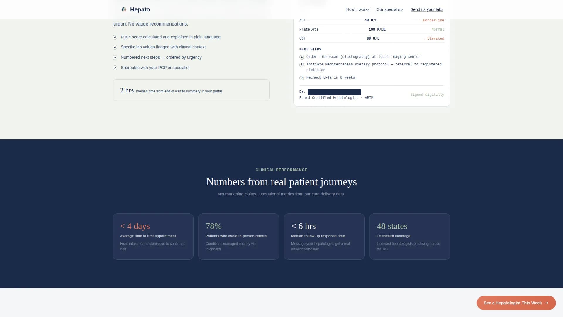 Liver Disease Care Booking Website Template