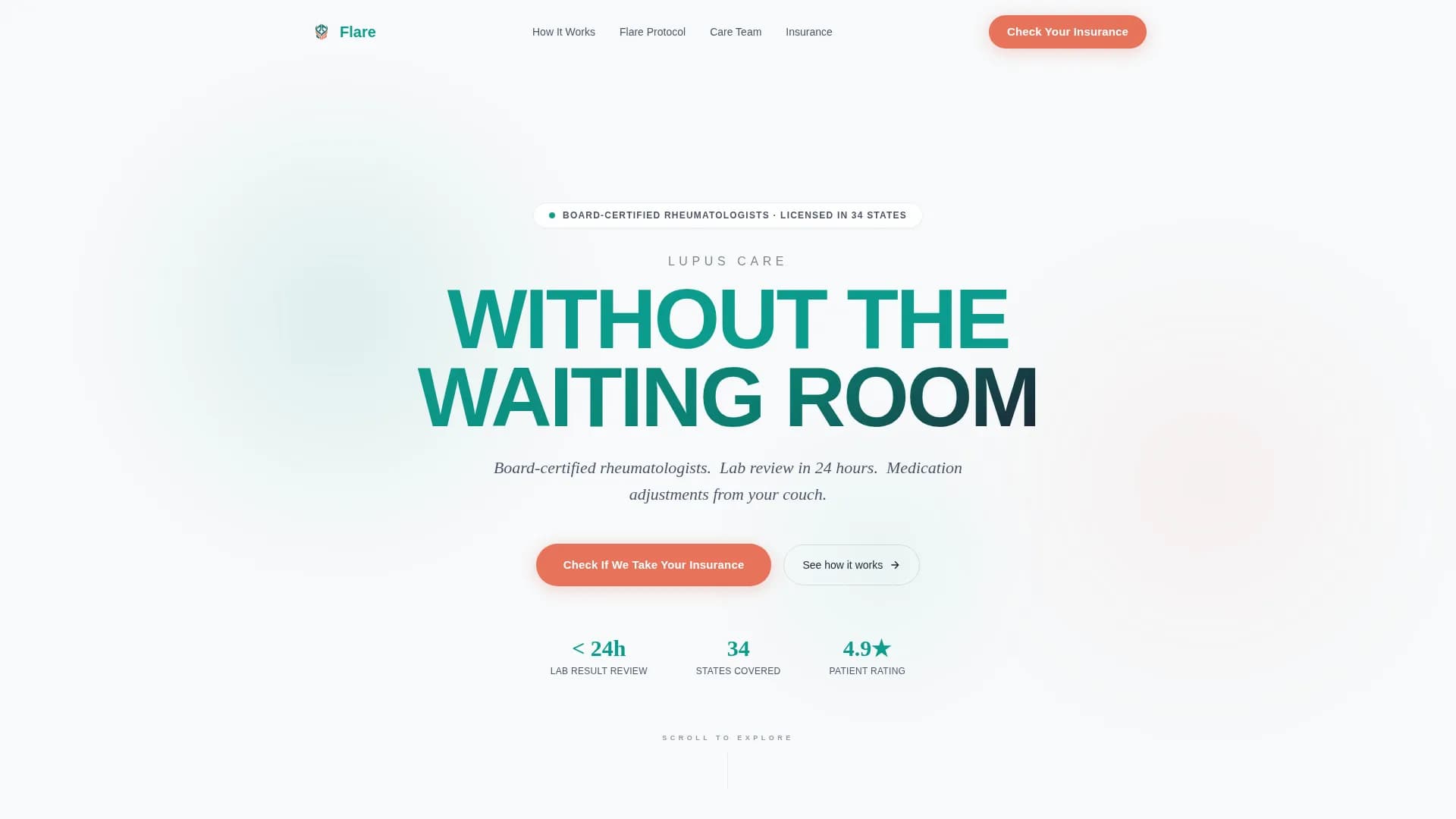 Lupus Care FAQ Website Template