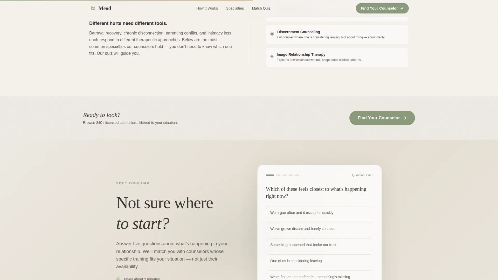 Marriage Counselor FAQ Website Template