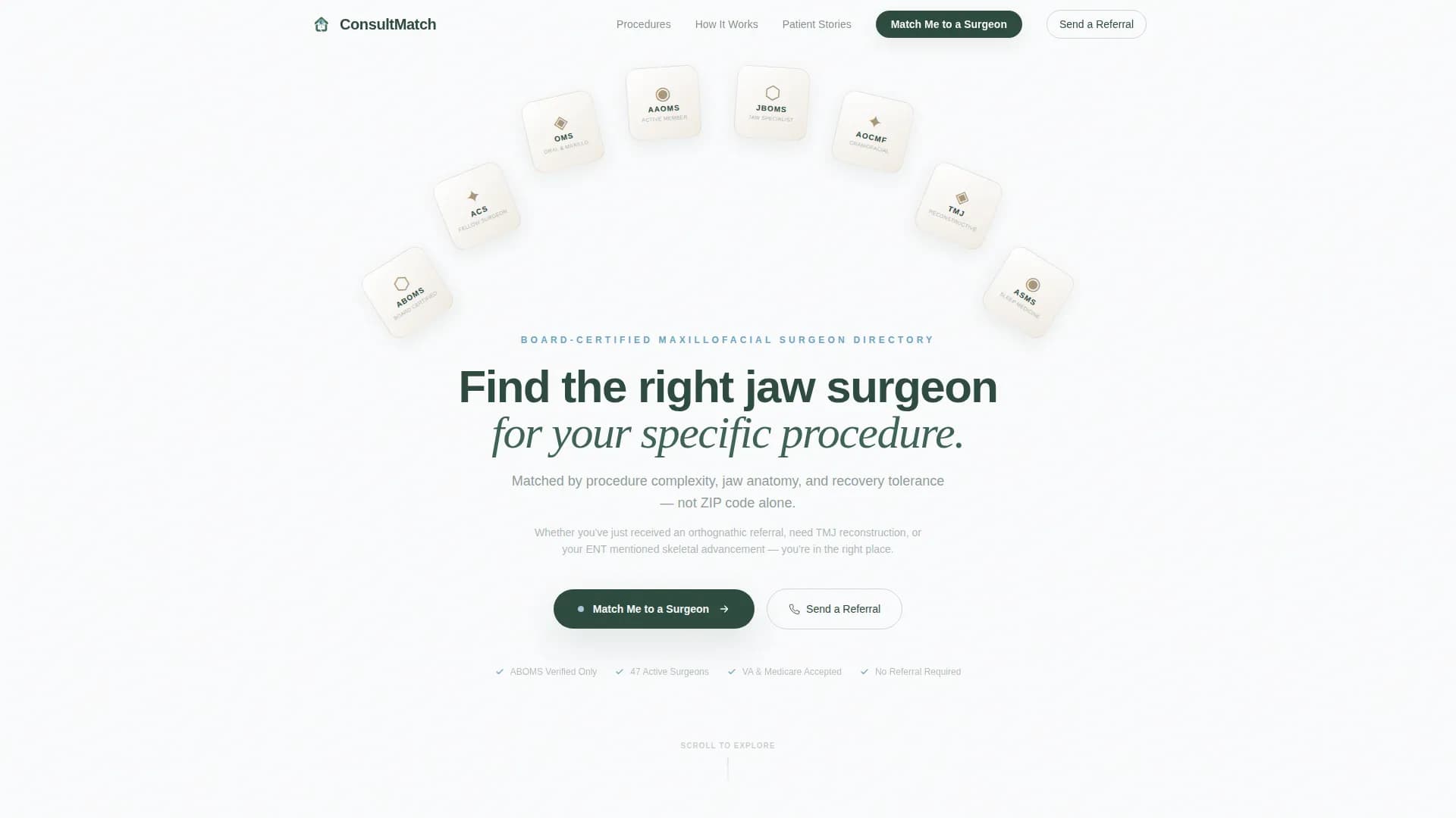 Maxillofacial Surgeon Directory Website Template