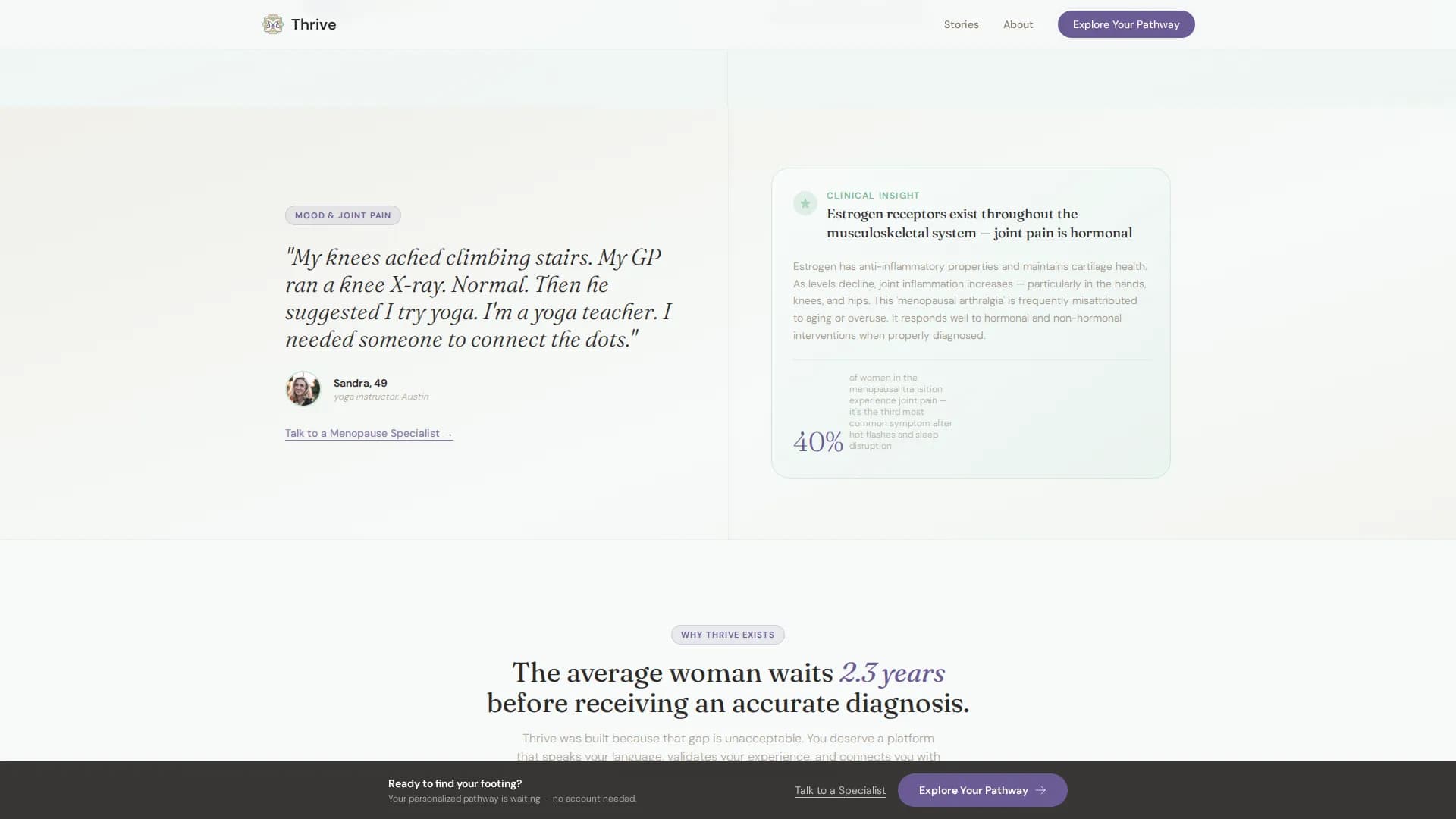 Menopause Care Reviews Website Template