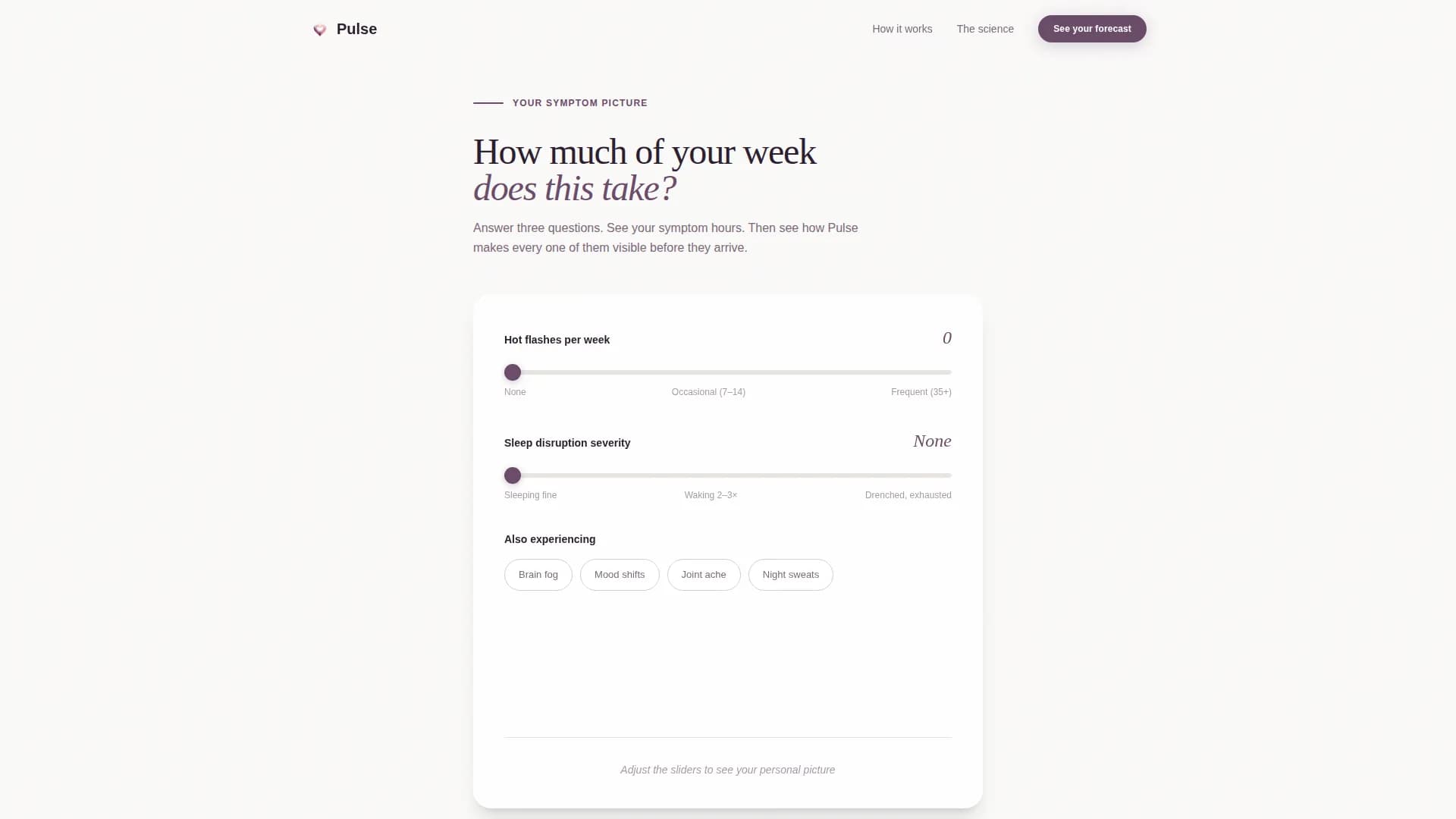 Menopause Care Cost Calculator Website Template