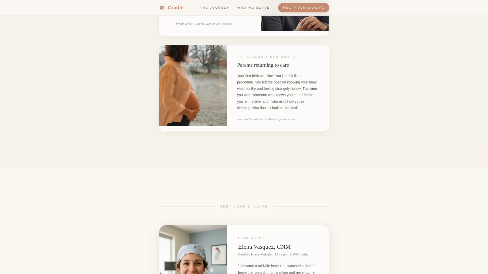 Women's Health & OB-GYN Booking Website Template