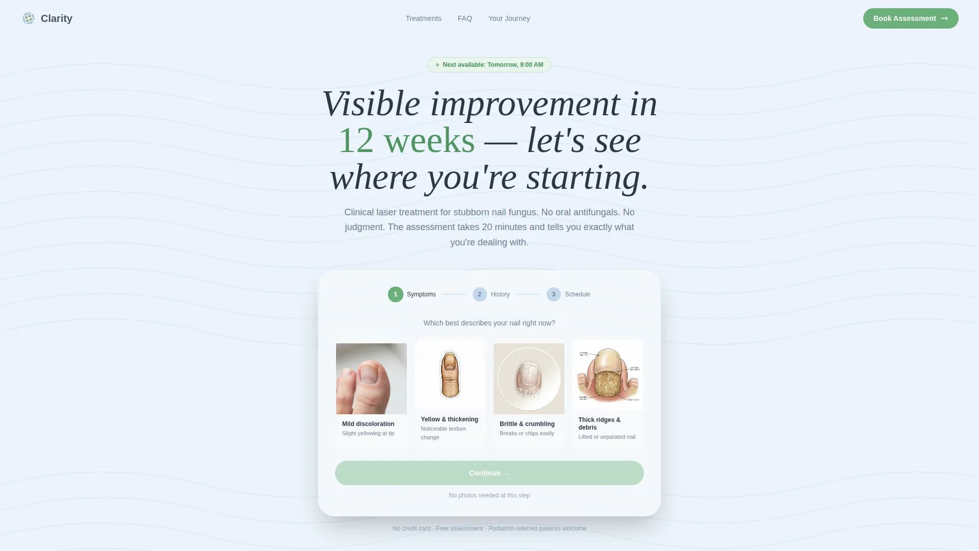 Podiatry & Foot Care Booking Website Template